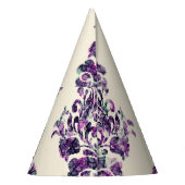 Chapeaux De Fètes Damask Triangles : Vintage Abstrait Luxe. (Dos)