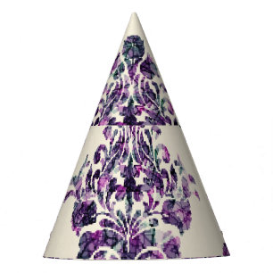 Chapeaux De Fètes Damask Triangles : Vintage Abstrait Luxe.