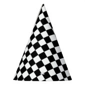 Chapeaux De Fètes Damier Blanc et Noir (Gauche)