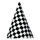 Chapeaux De Fètes Damier Blanc et Noir (Droite)