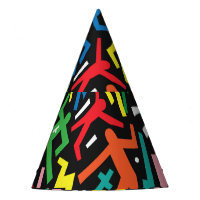 Danser des gens, doodle set motif.