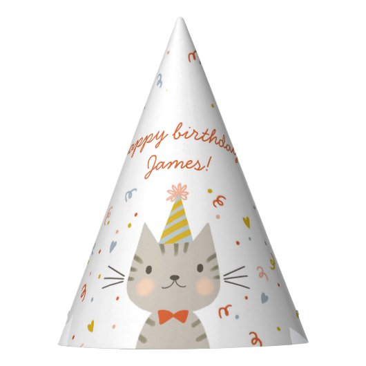 Chapeaux De Fètes Dapper Kitty Anniversaire (Devant)