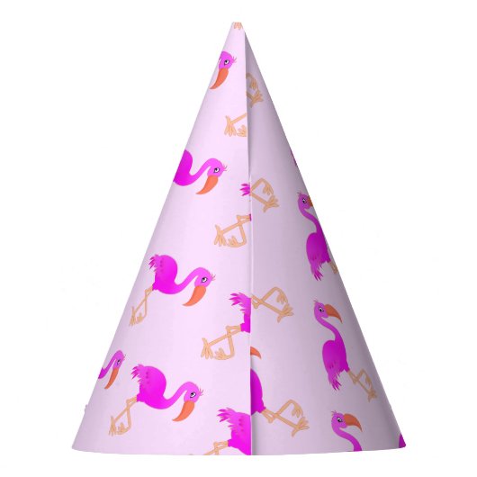 Chapeaux De Fètes De mignons Flamants roses - Joyeux (Dos)