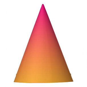 Chapeaux De Fètes dégradé rose et orange