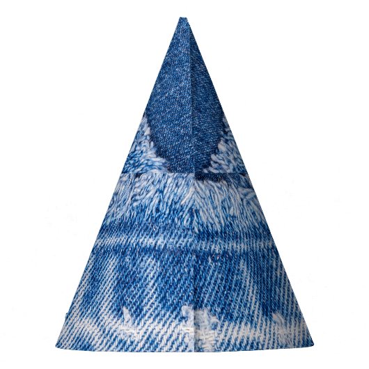 Chapeaux De Fètes Déni déchiré : Cadre de Jeans double bleu (Dos)