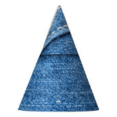 Chapeaux De Fètes Dénim Bleu : Jeans Classique Texture. (Gauche)