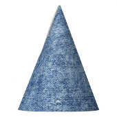 Chapeaux De Fètes Dénim bleu lavement acide, texture de gros plan. (Gauche)