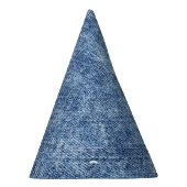 Chapeaux De Fètes Dénim bleu lavement acide, texture de gros plan. (Droite)