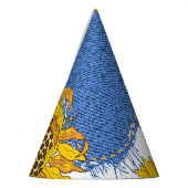 Chapeaux De Fètes Denim Hearts Leopard Sunflowers Motif (Gauche)