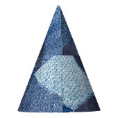 Chapeaux De Fètes Denim Urban : Patchwork à rayures détendues. (Dos)