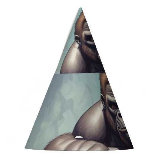 Chapeaux De Fètes Dessin d'art pop de Gorilla Bodybuilder (Gauche)