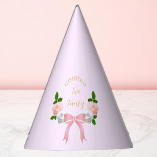 Chapeaux De Fètes Deux Fancy Bow Floral Anniversaire