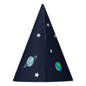 Chapeaux De Fètes Deux L'Espace Lune Thème Anniversaire (Dos)