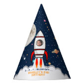 Chapeaux De Fètes Deux lune Rocket Ship 2e anniversaire Photo (Devant)