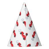 Chapeaux De Fètes Deux rapide rouge rétro course automobile thème an (Dos)