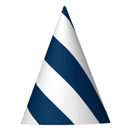 Chapeaux De Fètes Diagonal Stripes:Bleu bleu marine (Devant)