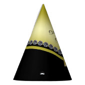 Chapeaux De Fètes Diamants et bonbon scintillants 16 à arc d'or (Gauche)