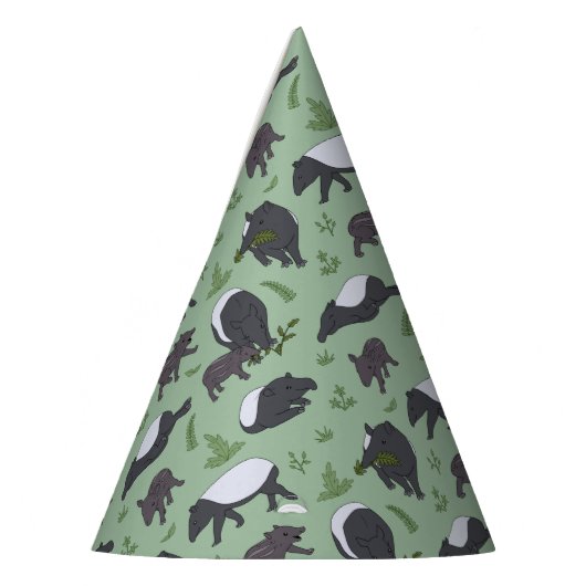 Chapeaux De Fètes Dîner en famille Tapir en vert (Gauche)