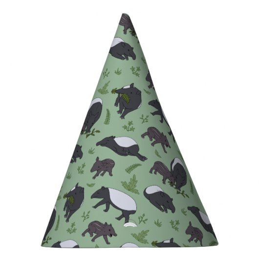 Chapeaux De Fètes Dîner en famille Tapir en vert (Droite)