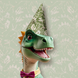 Chapeaux De Fètes Dino Dig green