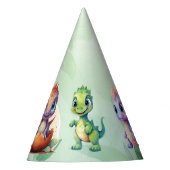 Chapeaux De Fètes Dino Roar Anniversaire Bash Party Casquette (Devant)