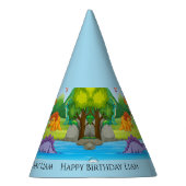 Chapeaux De Fètes Dinosaur Anniversaire Fête Nom du garçon Cute Dino (Droite)