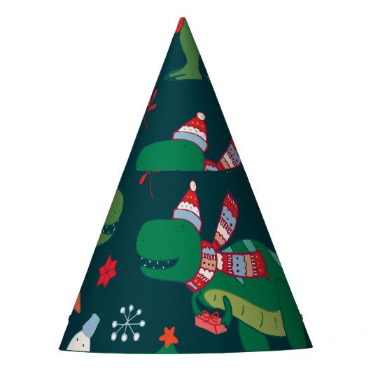 Chapeaux De Fètes Dinosaur T-Rex : Nouvel An de Noël. (Devant)