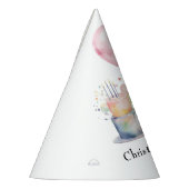 Chapeaux De Fètes Dinosaure Peint Rouge Un A Saurus Anniversaire (Gauche)