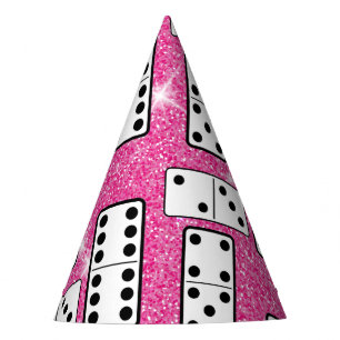 Chapeaux De Fètes Domino Pieces Dominoes Parties scintillant de jeu