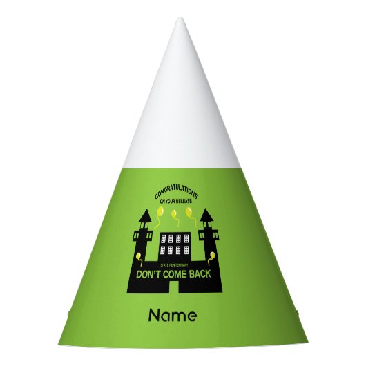 Chapeaux De Fètes Don De Libération De La Prison Hors Prison (Devant)