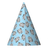Chapeaux De Fètes Donkey Birthday Party Blue (Dos)