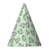 Chapeaux De Fètes Donkey Birthday Party Green (Dos)