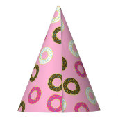 Chapeaux De Fètes Donut Kid Anniversaire mignon rose (Dos)