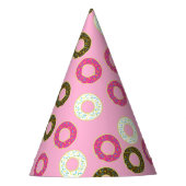 Chapeaux De Fètes Donut Kid Anniversaire mignon rose (Devant)