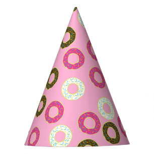 Chapeaux De Fètes Donut Kid Anniversaire mignon rose