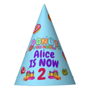 Chapeaux De Fètes Donut Personnalisé Couleur Parsemé Fête d'Annivers