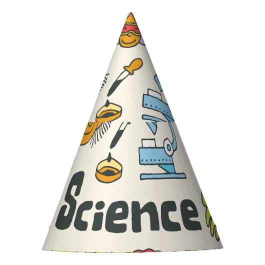 Chapeaux De Fètes Doodles de science : Ensemble d'écoles à main. (Devant)