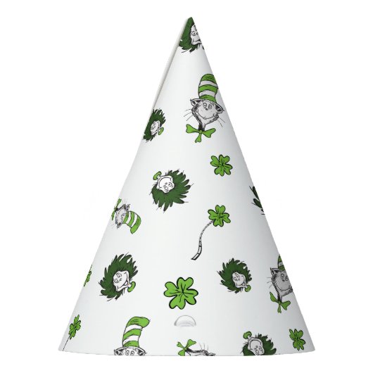 Chapeaux De Fètes Dr Seuss | Chat dans le Motif Casquette Clover (Gauche)