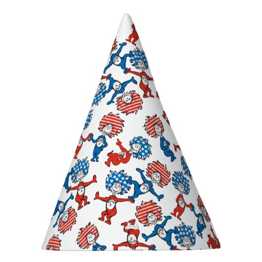 Chapeaux De Fètes Dr Seuss | Chose Une Chose Deux Motifs du drapeau  (Droite)