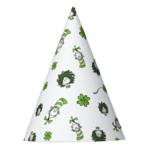 Chapeaux De Fètes Dr. Seuss Motif de trèfle du Chat dans le Chapea