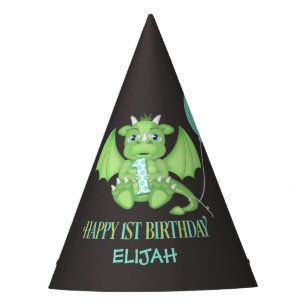 Chapeaux De Fètes Dragon 1er Anniversaire Papier Casquettes Personna