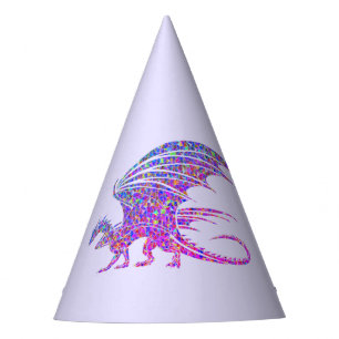 Chapeaux De Fètes Dragon de mosaïque Extraordinaire violet