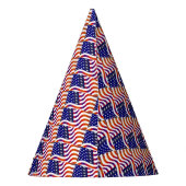 Chapeaux De Fètes Drapeau américain (Dos)