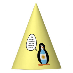 Chapeaux De Fètes Drapeau argentin Ms Penguin parlante