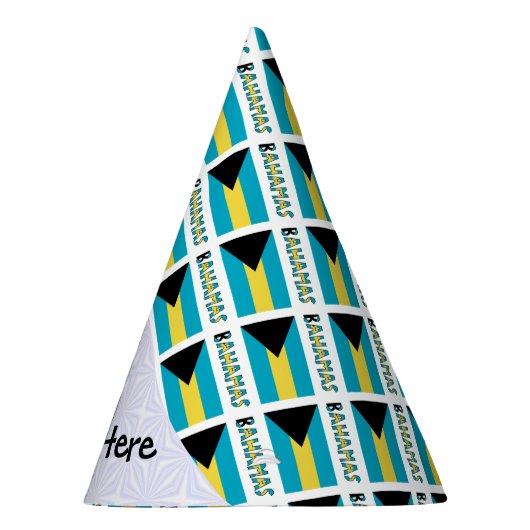 Chapeaux De Fètes Drapeau bahaméen Carrelé personnalisé (Droite)