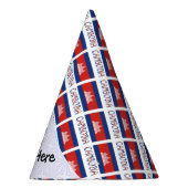 Chapeaux De Fètes Drapeau cambodgien avec votre nom (Droite)