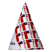 Chapeaux De Fètes Drapeau chilien avec votre nom (Droite)