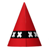 Chapeaux De Fètes Drapeau d'Amsterdam, Pays-Bas (Dos)