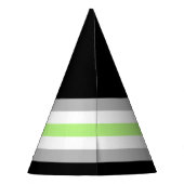 Chapeaux De Fètes Drapeau de fierté agender (Dos)