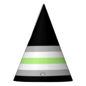 Chapeaux De Fètes Drapeau de fierté agender (Gauche)